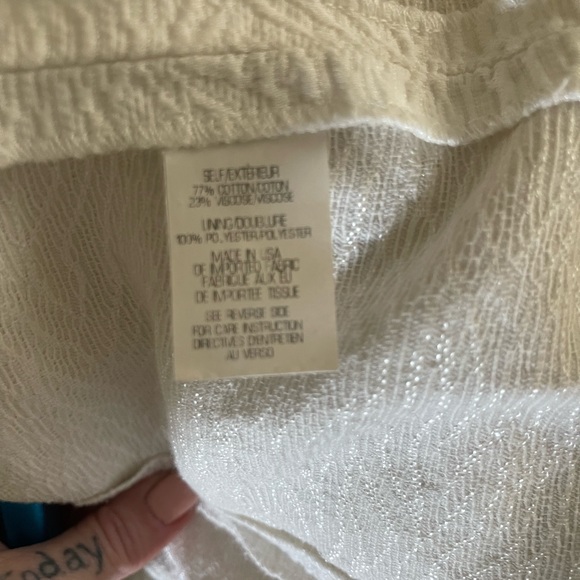 Theory white cap sleeved dress-orinthia - Picture 4 of 6